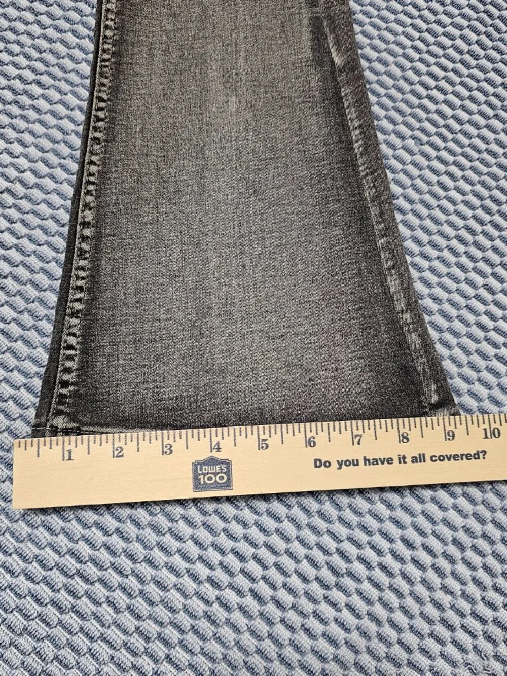 Bamboo Stretch Black Faded Bootleg Women's Jeans - Size 9